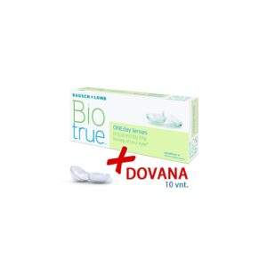BIO true vienadieniai kontaktiniai lesiai 10 vnt dovanu vizija optika