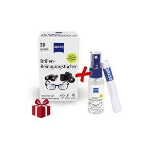 ZEISS drėgnos valymo servetėlės, 30 vnt. + purkštukas Vizija optika
