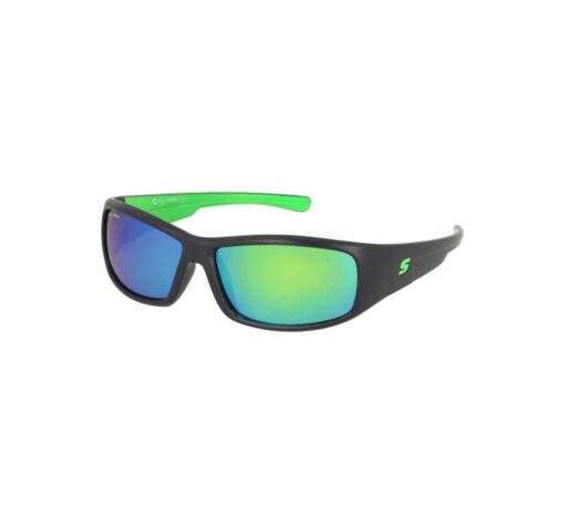 SS50062D juodi zaliai veidrodiniai vaikiski poliarizuoti akiniai nuo saules vizija optika salonas