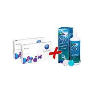 Kontaktiniai lęšiai Biofinity, 6 vnt. + SoloCare 360ml TIK 7,40Eur Vizija optika