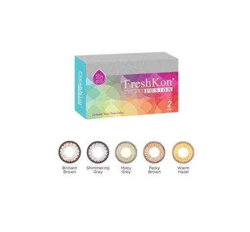 FreshKon Colors fusion 2 vnt spalvoti kontaktiniai lesiai vizijaOptika
