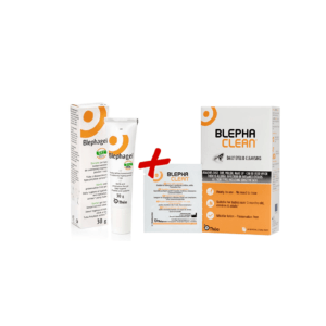 BLEPHACLEAN valamosios servetėlės + BLEPHAGEL akių vokų gelis